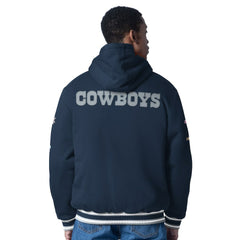 Dallas Cowboys G-III Sports by Carl Banks Power Forward Commemorative Full-Zip Hooded Jacket - Navy Jackets