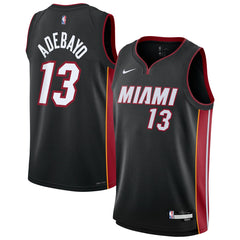Bam Adebayo Miami Heat Youth Swingman Jersey Icon Edition Black - Nike