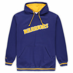 Golden State Warriors Hardwood Classics Big & Tall Hoodie Royal - Mitchell & Ness