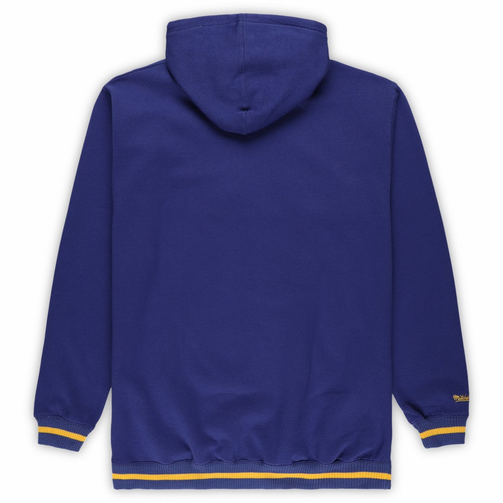 Golden State Warriors Hardwood Classics Big & Tall Hoodie Royal - Mitchell & Ness