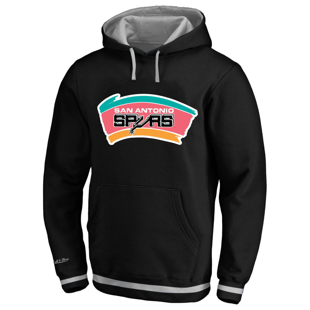 San Antonio Spurs Big & Tall Hardwood Classics Hoodie Black - Mitchell & Ness