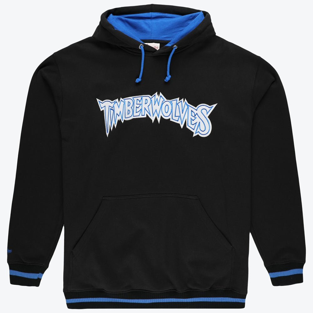 Minnesota Timberwolves Hardwood Classics Big & Tall Hoodie Black - Mitchell & Ness