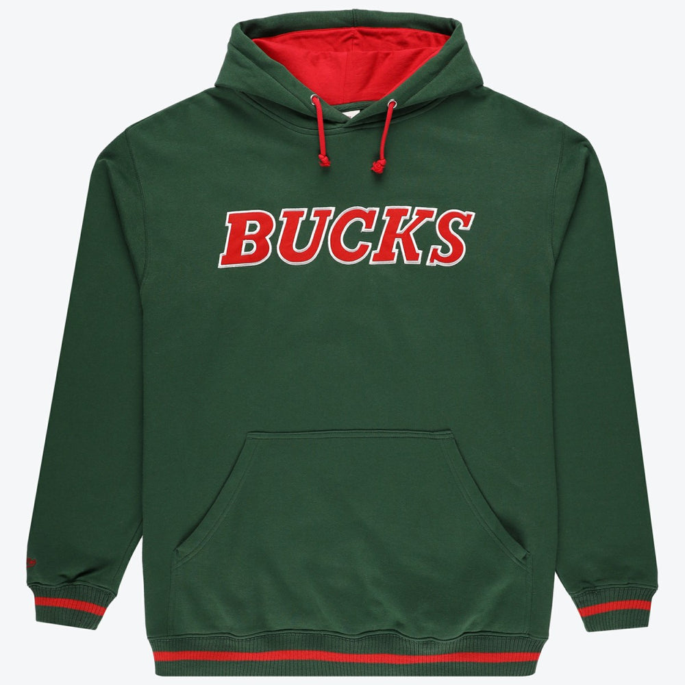 Milwaukee Bucks Hardwood Classics Big & Tall Hoodie Hunter Green - Mitchell & Ness