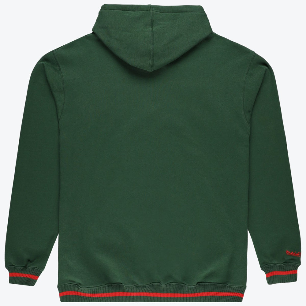 Milwaukee Bucks Hardwood Classics Big & Tall Hoodie Hunter Green - Mitchell & Ness