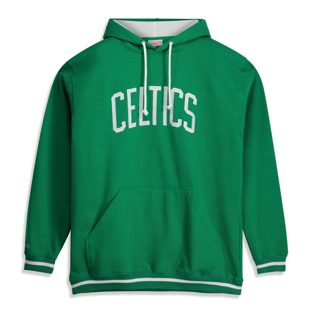 Boston Celtics Hardwood Classics Big & Tall Hoodie Kelly Green - Mitchell & Ness