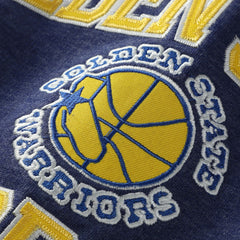 Golden State Warriors Hardwood Classics Big & Tall Crewneck Sweatshirt Heather Royal - Mitchell & Ness
