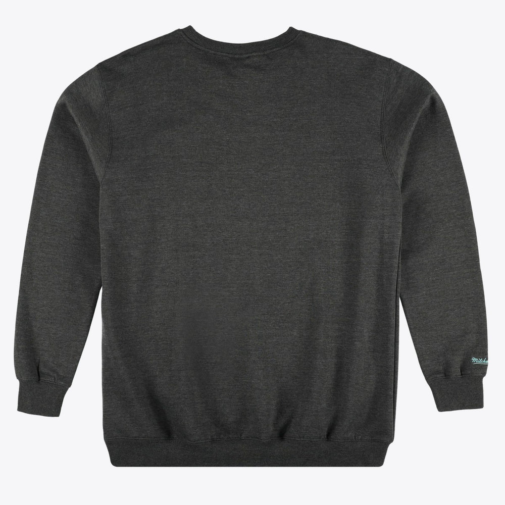 Memphis Grizzlies Hardwood Classics Big & Tall Crewneck Sweatshirt Heather Charcoal - Mitchell & Ness