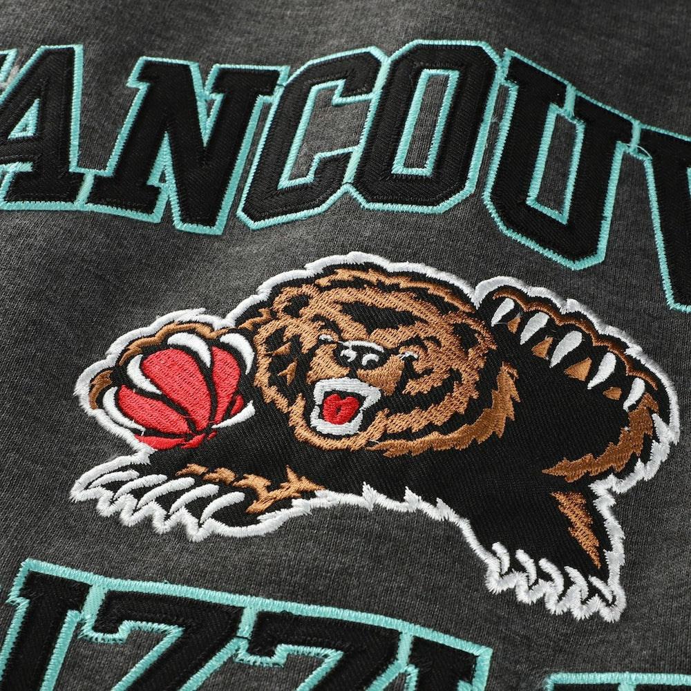 Memphis Grizzlies Hardwood Classics Big & Tall Crewneck Sweatshirt Heather Charcoal - Mitchell & Ness