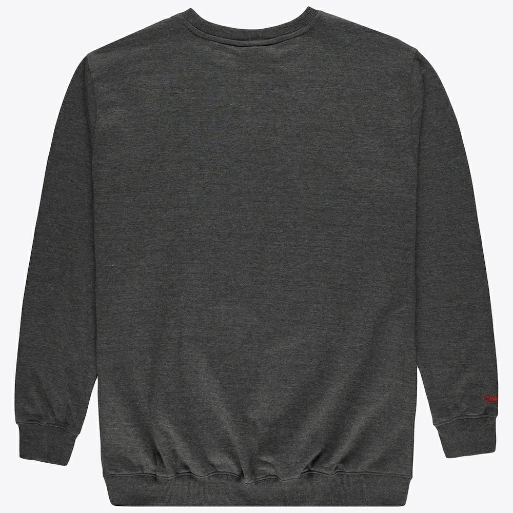 Chicago Bulls Hardwood Classics Big & Tall Crewneck Sweatshirt Heather Charcoal - Mitchell & Ness outlet
