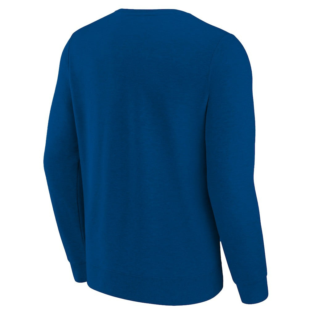 Dallas Mavericks Hardwood Classics Big & Tall Crewneck Sweatshirt Heather Blue - Mitchell & Ness