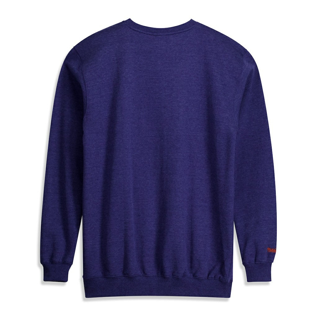 New York Knicks Hardwood Classics Big & Tall Crewneck Sweatshirt Heather Blue - Mitchell & Ness