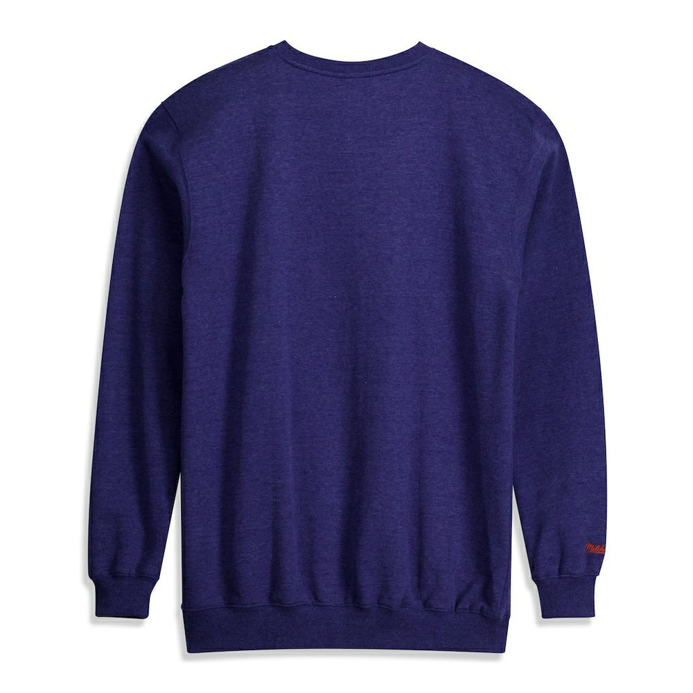 New York Knicks Hardwood Classics Big & Tall Crewneck Sweatshirt Heather Blue - Mitchell & Ness