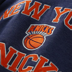New York Knicks Hardwood Classics Big & Tall Crewneck Sweatshirt Heather Blue - Mitchell & Ness