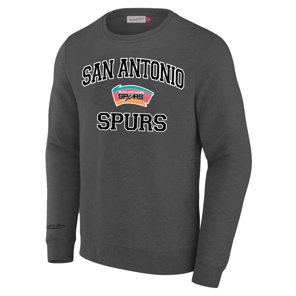 San Antonio Spurs Big & Tall Hardwood Classics Sweatshirt Heather Gray - Mitchell & Ness