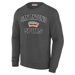 San Antonio Spurs Big & Tall Hardwood Classics Sweatshirt Heather Gray - Mitchell & Ness