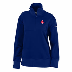 Boston Red Sox Columbia Women's Birchwood Hills Quarter-Zip Pullover - Navy Pullover