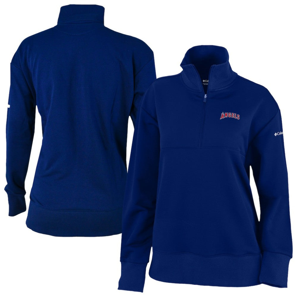Los Angeles Angels Columbia Women's Birchwood Hills Quarter-Zip Pullover - Navy Pullover