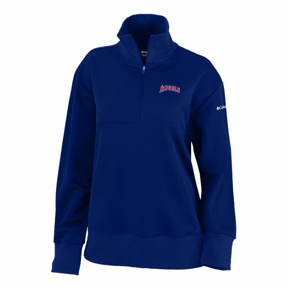 Los Angeles Angels Columbia Women's Birchwood Hills Quarter-Zip Pullover - Navy Pullover