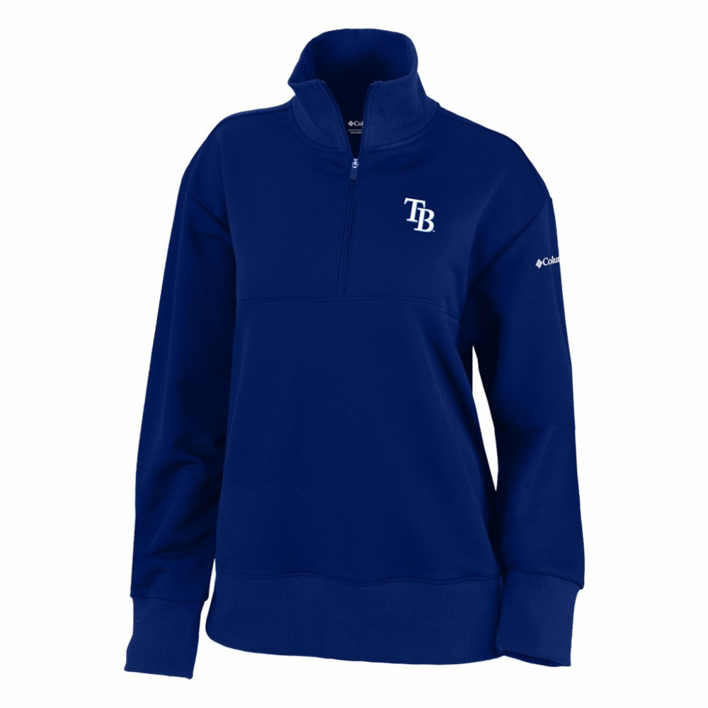 Tampa Bay Rays Columbia Women's Birchwood Hills Quarter-Zip Pullover - Navy Pullover