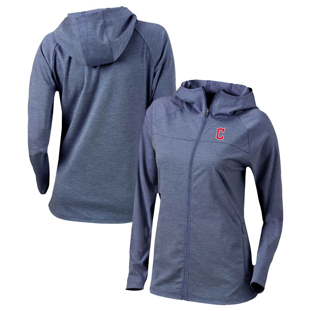 Cleveland Guardians Columbia Women's Half Shot Full-Zip Hoodie - Navy Hoodies