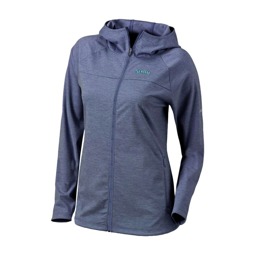Seattle Mariners Columbia Women's Half Shot Full-Zip Hoodie - Navy Hoodies