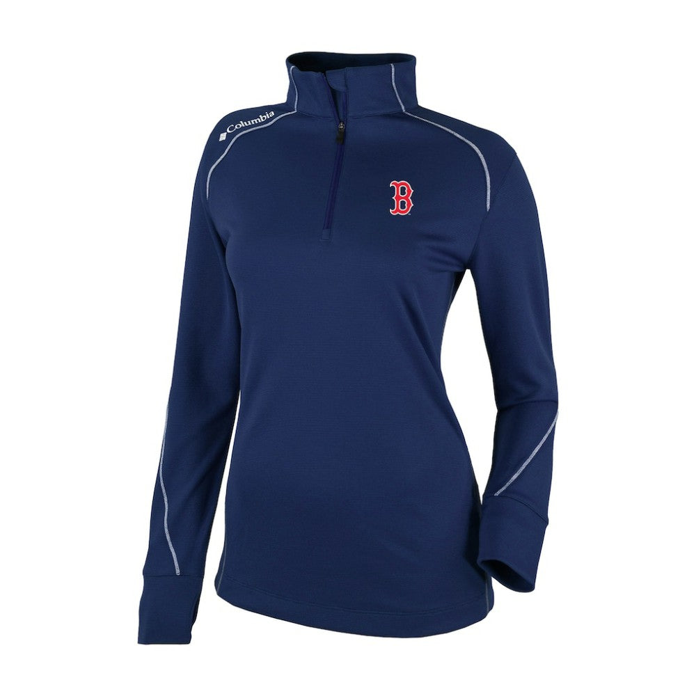 Boston Red Sox Columbia Women's Shotgun 2.0 Quarter-Zip Pullover - Navy Pullover