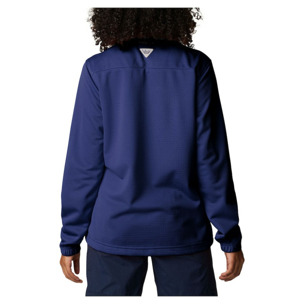 Tampa Bay Rays Columbia Women's Skiff Guide Fleece Half-Zip Pullover Jacket - Navy Jackets