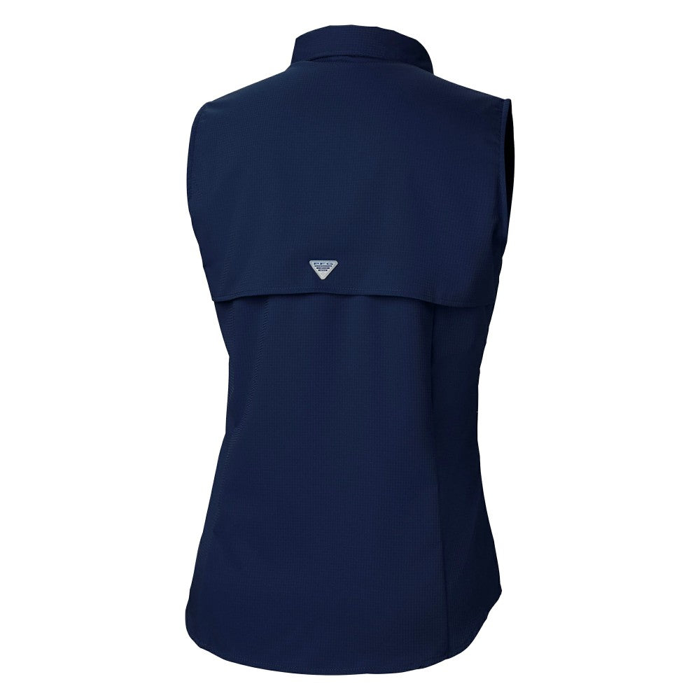 Milwaukee Brewers Columbia Women's Tamiami Sleeveless Shirt - Navy
