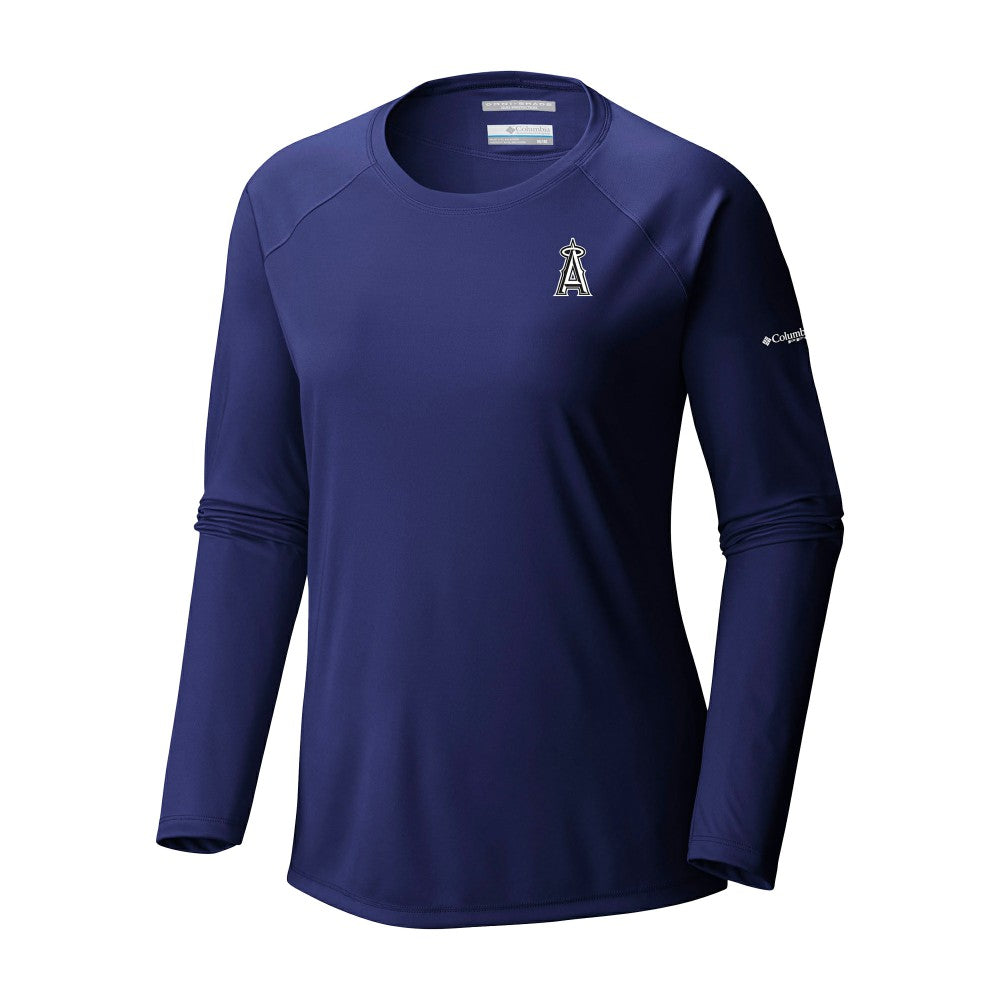 Los Angeles Angels Columbia Tidal Tee II Long Sleeve T-Shirt - Navy T-shirts