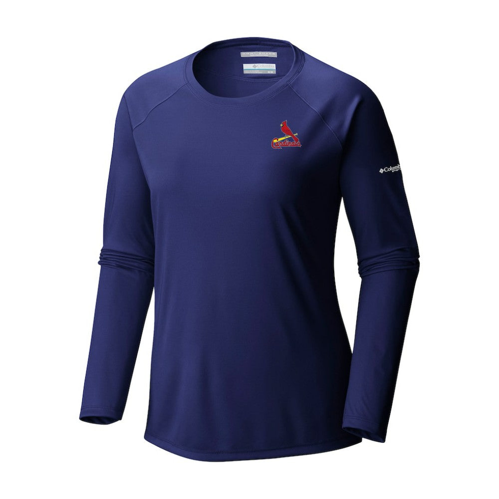 St. Louis Cardinals Columbia Tidal Tee II Long Sleeve T-Shirt - Navy T-shirts