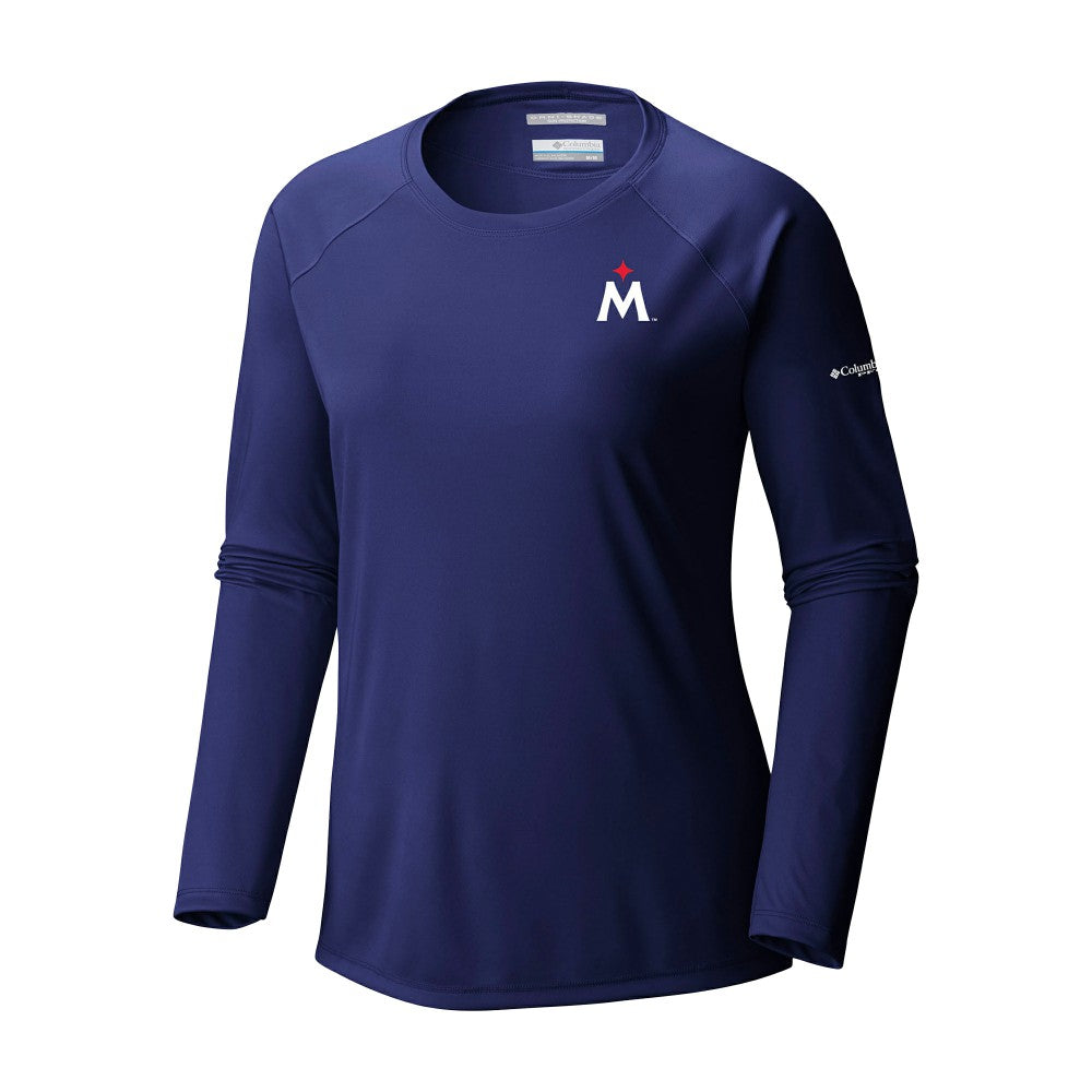 Minnesota Twins Columbia Tidal Tee II Long Sleeve T-Shirt - Navy T-shirts