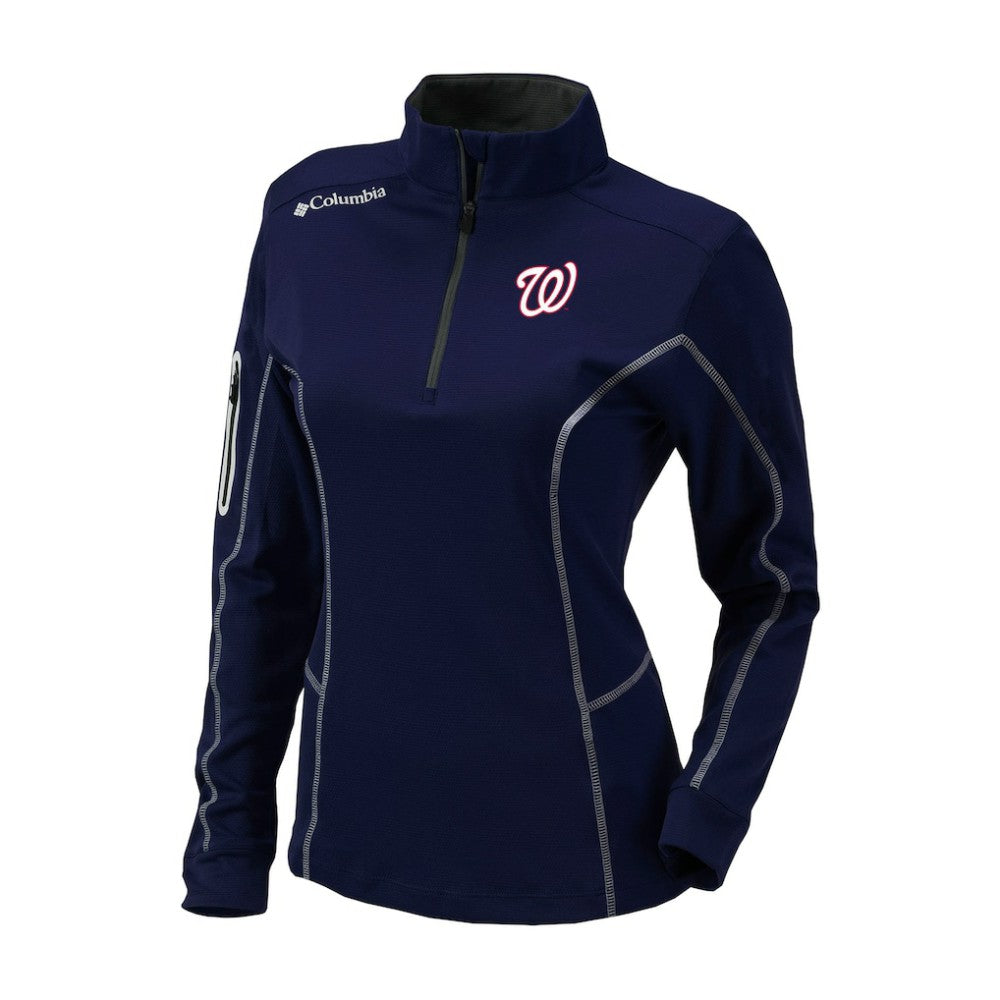 Washington Nationals Columbia Shotgun Quarter-Zip Top - Navy Tops