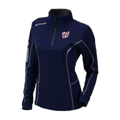 Washington Nationals Columbia Shotgun Quarter-Zip Top - Navy Tops