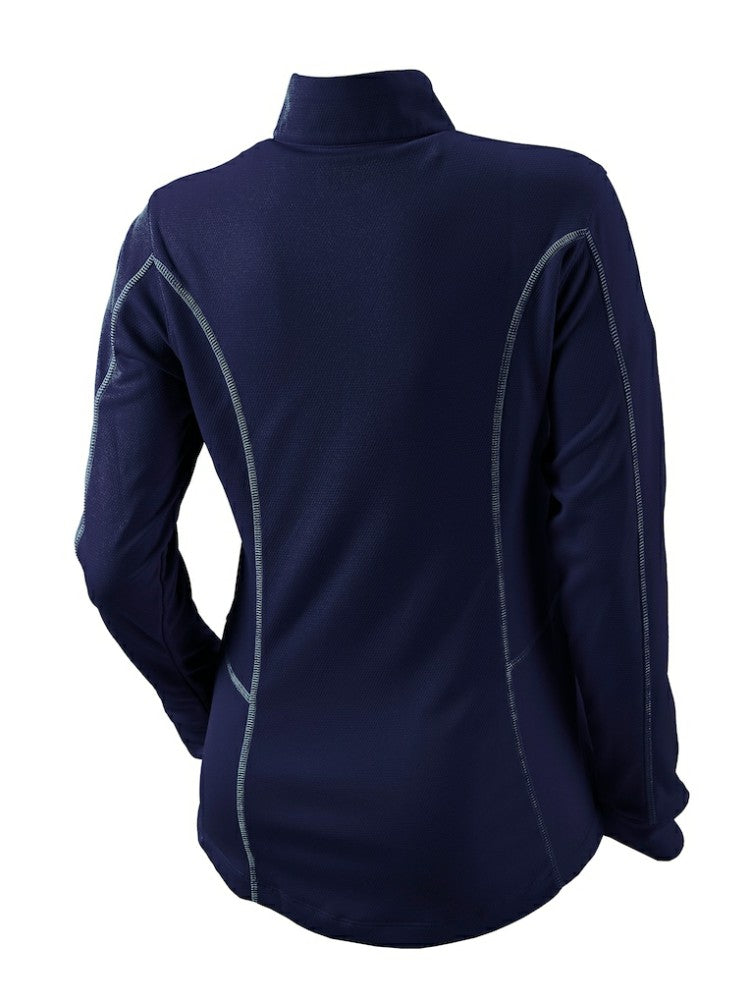 Detroit Tigers Columbia Shotgun Quarter-Zip Top - Navy Tops