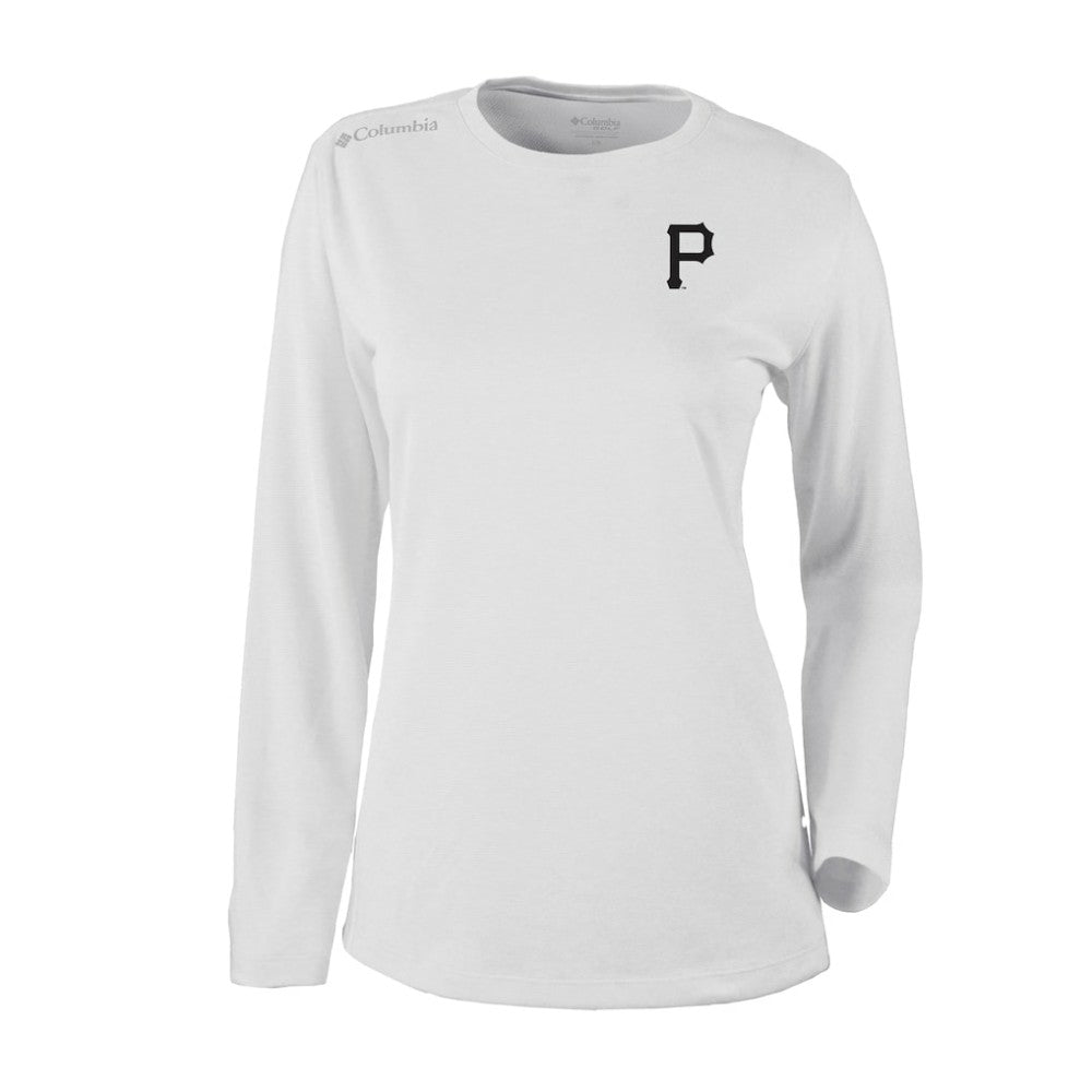 Pittsburgh Pirates Columbia Shotgun Long Sleeve T-Shirt - White T-shirts