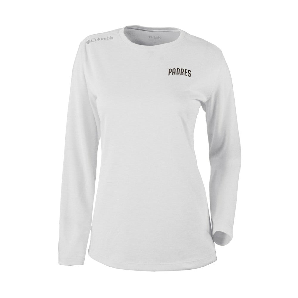 San Diego Padres Columbia Shotgun Long Sleeve T-Shirt - White T-shirts