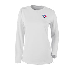 Toronto Blue Jays Columbia Shotgun Long Sleeve T-Shirt - White T-shirts