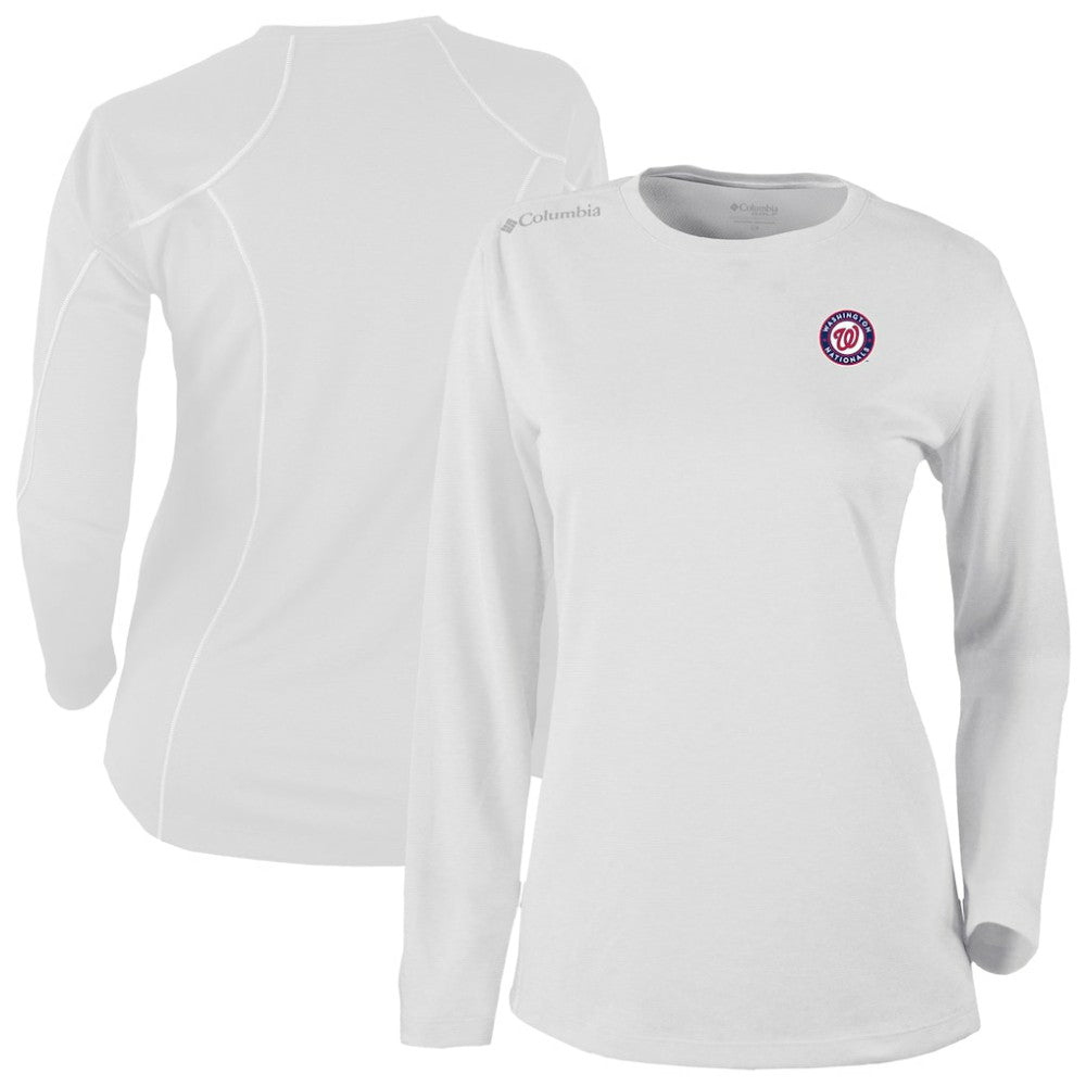 Washington Nationals Columbia Shotgun Long Sleeve T-Shirt - White T-shirts