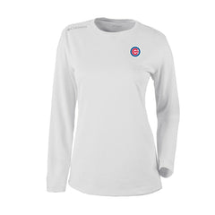 Chicago Cubs Columbia Shotgun Long Sleeve T-Shirt - White T-shirts