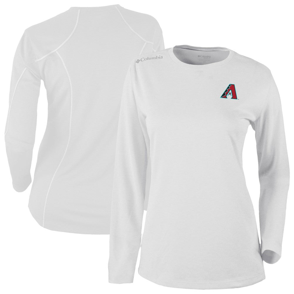 Arizona Diamondbacks Columbia Shotgun Long Sleeve T-Shirt - White T-shirts