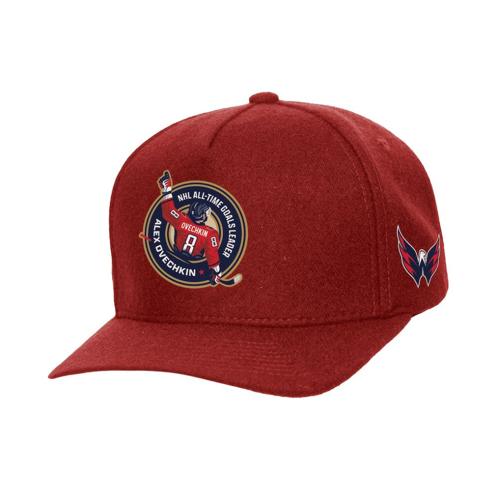 Alexander Ovechkin Washington Capitals Mitchell & Ness All Time Goals Pro Crown Adjustable Hat - Red | US 203065354