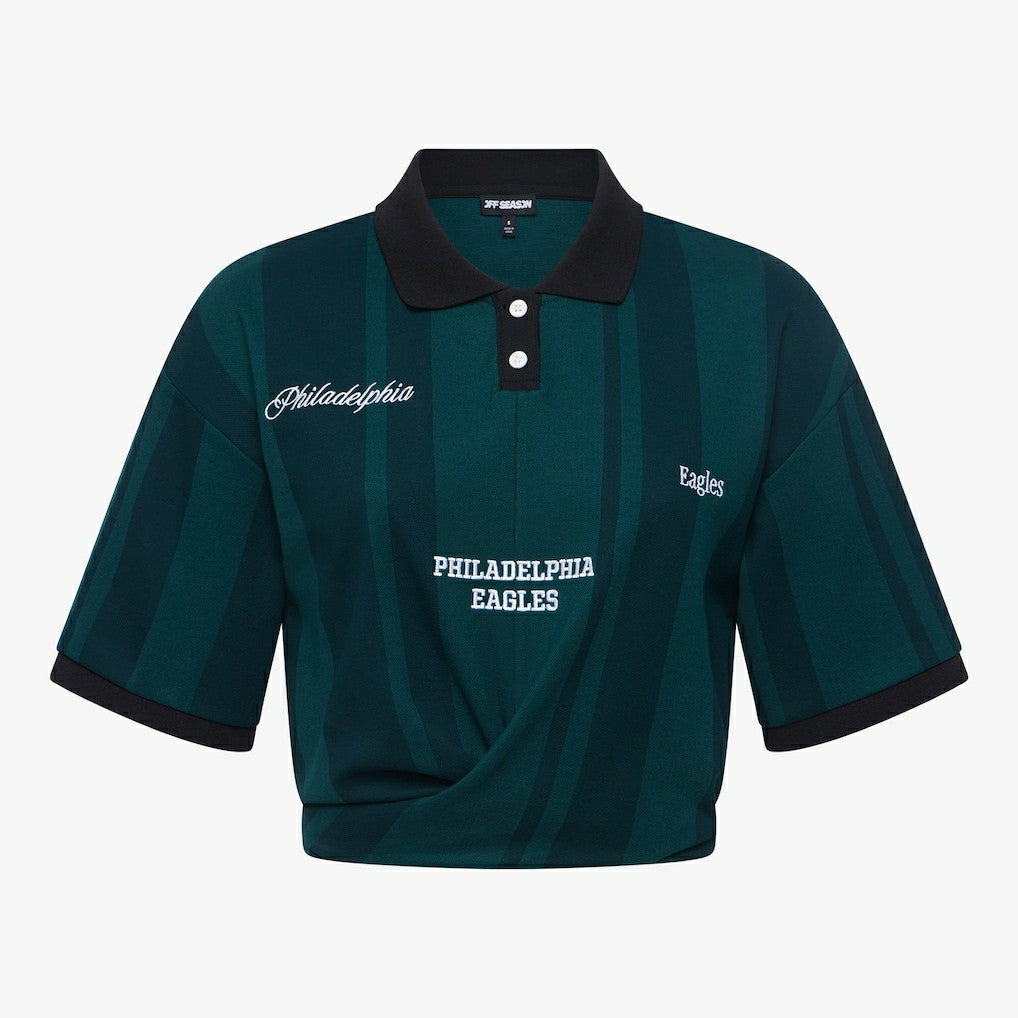 Philadelphia Eagles Off Season Women's Rugby T-Shirt - Midnight Green T-shirts