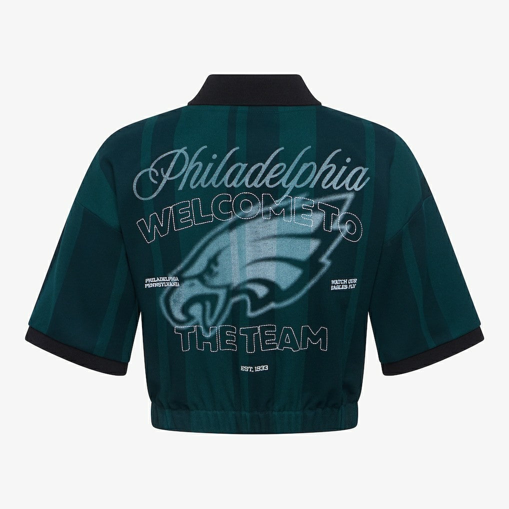 Philadelphia Eagles Off Season Women's Rugby T-Shirt - Midnight Green T-shirts