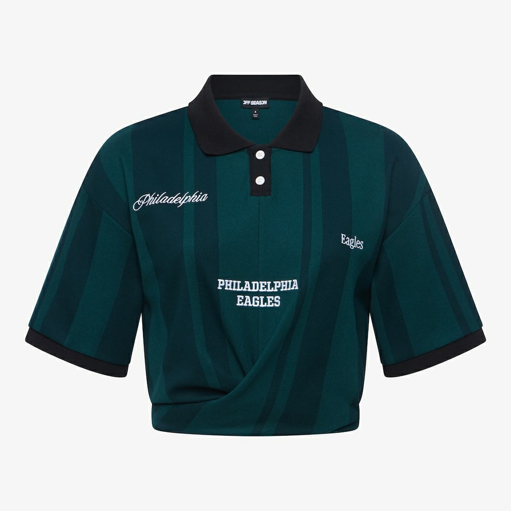 Philadelphia Eagles Off Season Women's Rugby T-Shirt - Midnight Green T-shirts