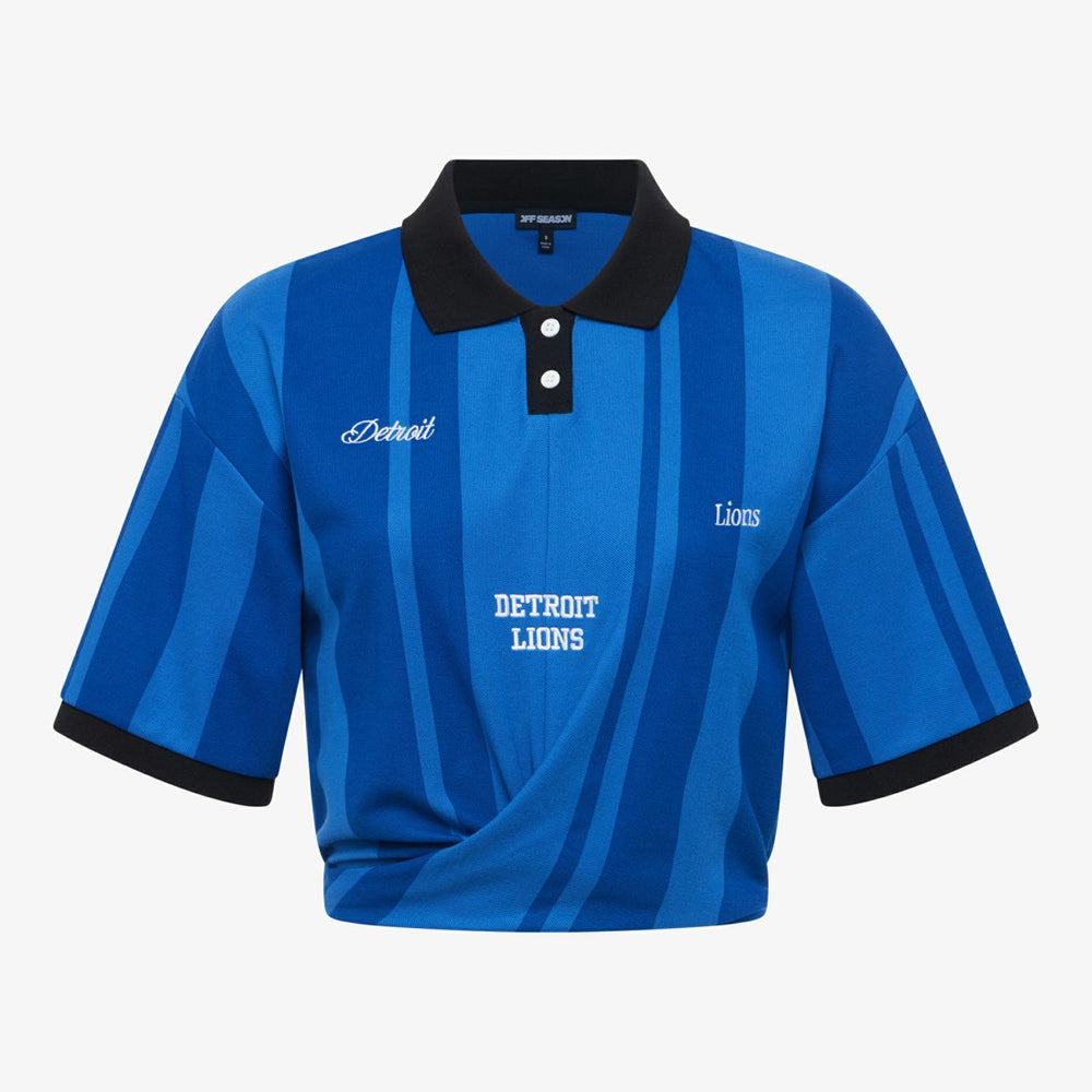 Detroit Lions Off Season Women's Rugby T-Shirt - Blue T-shirts