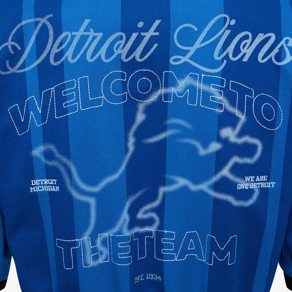 Detroit Lions Off Season Women's Rugby T-Shirt - Blue T-shirts