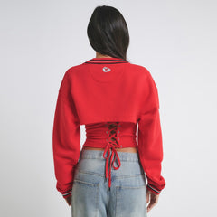 Kansas City Chiefs Off Season Women's Fleece Shrug Cami - Red