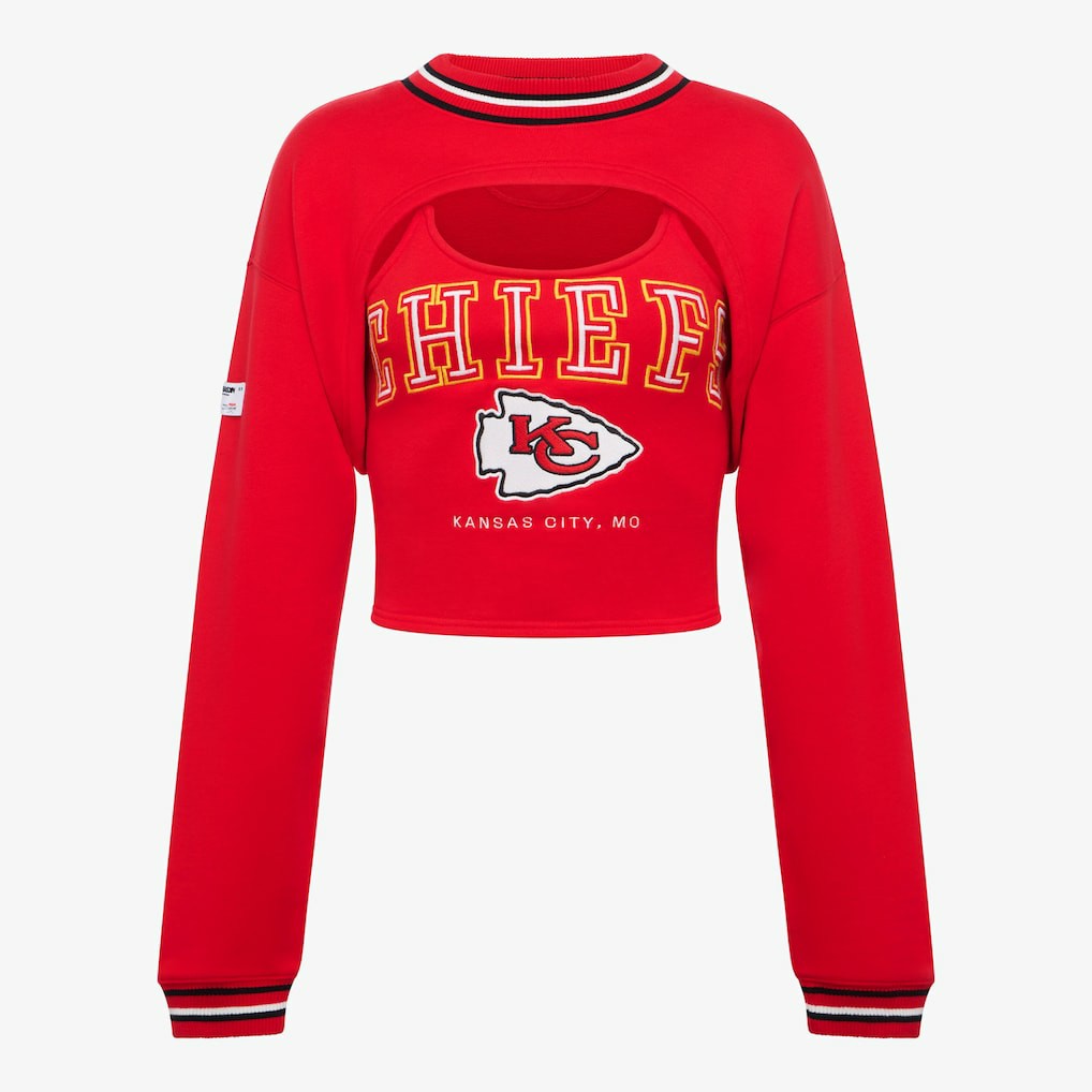 Kansas City Chiefs Off Season Women's Fleece Shrug Cami - Red