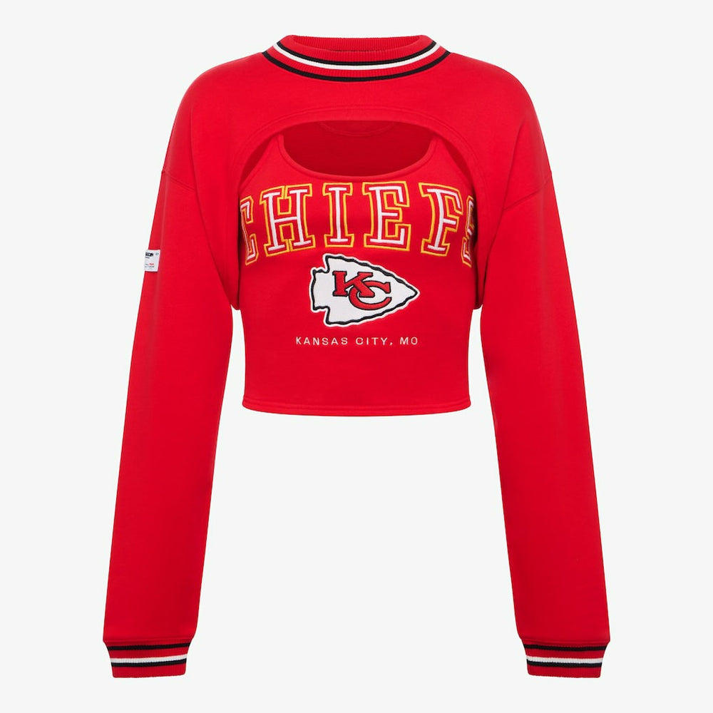 Kansas City Chiefs Off Season Women's Fleece Shrug Cami - Red