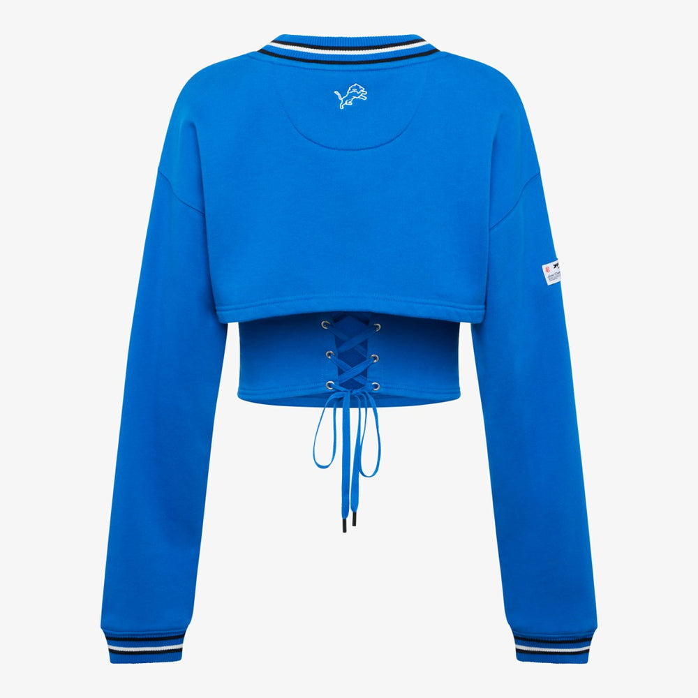 Detroit Lions Off Season Women's Fleece Shrug Cami - Blue